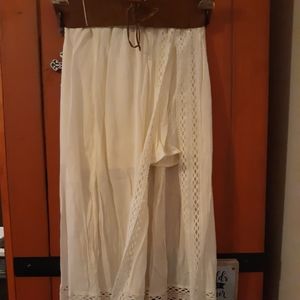 Long skirt with shorts